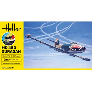 Heller Starter Kit - Dassault MD.450 Ouragan - 1:72