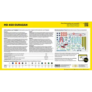 Heller Starter Kit - Dassault MD.450 Ouragan - 1:72