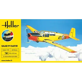 Heller Starter Kit - Saab 91 Safir - 1:72