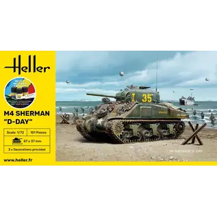 Heller Starter Kit - M4 Sherman D-Day - 1:72