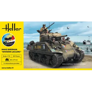 Heller Starter Kit - M4A2 Sherman "Division Leclerc" - 1:72
