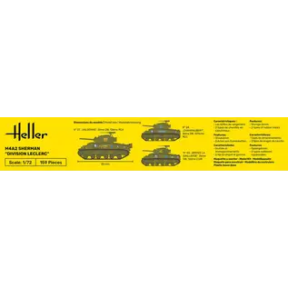 Heller Starter Kit - M4A2 Sherman "Division Leclerc" - 1:72
