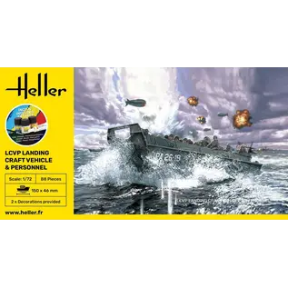 Heller Starter Kit - LCVP - Landing Craft Vehicle & Personnel - 1:72