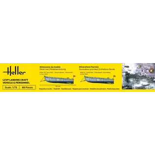 Heller Starter Kit - LCVP - Landing Craft Vehicle & Personnel - 1:72