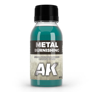 AK Interactive Metal Burnishing - Metal Burnishing - Beize für Weißmetall - 100ml