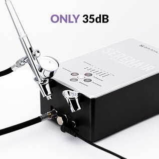 Gaahleri GTS-06 Serenair Mini Compressor Set mit Airbrush (0,38mm) & Schlauch