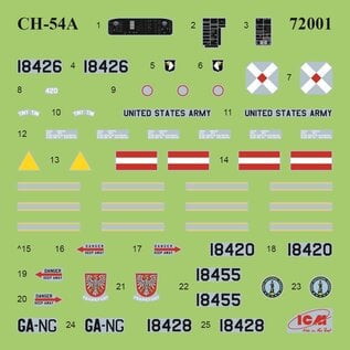 ICM Sikorsky CH-54A Tarhe - US Heavy Helicopter - 1:72