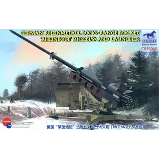 Bronco Models German Rheinmetall Long-Range Rocket ("Rheinbote" RH.Z.61/9) and Launcher - 1:35