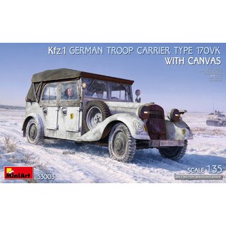 MiniArt Kfz.1 - German Troop Carrier Type 170VK with Canvas - 1:35
