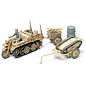 TAMIYA Sd.Kfz. 2 Kettenkraftrad w/Infantry Cart & Goliath Demolition Vehicle - 1:48