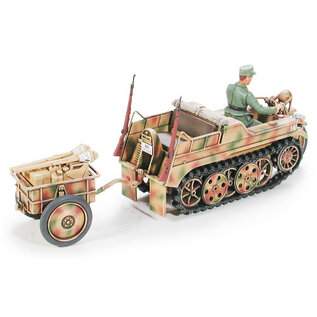TAMIYA Sd.Kfz. 2 Kettenkraftrad w/Infantry Cart & Goliath Demolition Vehicle - 1:48