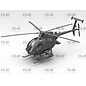 ICM Boeing (Hughes) AH-60J "Little Bird" - US Special Forces Attack Helicopter - 1:48