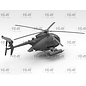 ICM Boeing (Hughes) AH-60J "Little Bird" - US Special Forces Attack Helicopter - 1:48