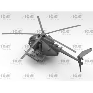 ICM Boeing (Hughes) AH-60J "Little Bird" - US Special Forces Attack Helicopter - 1:48