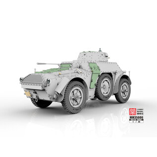 Lanmo Model Autoblindo AB40 Italian Armored Car - 1:35