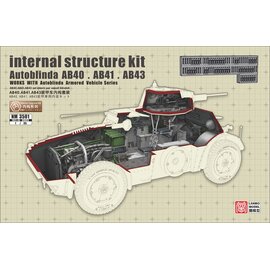 Lanmo Model Lanmo Model - Internal Structure Kit - Autoblindo AB40, AB41, AB43 Italian Armored Car - 1:35