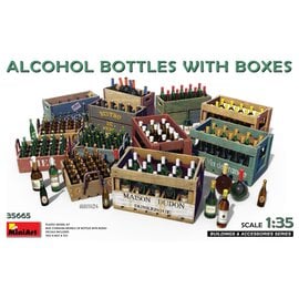 MiniArt MiniArt - Alcohol Bottles w/Boxes - 1:35