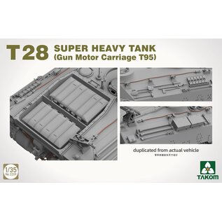 TAKOM T28 Super Heavy Tank (Gun Motor Carriage T95) - 1:35