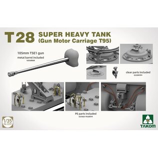 TAKOM T28 Super Heavy Tank (Gun Motor Carriage T95) - 1:35