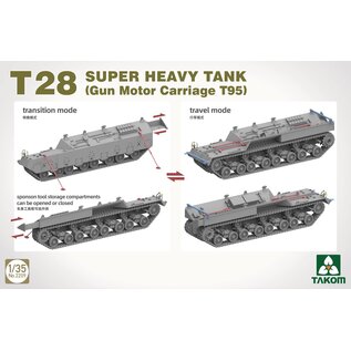 TAKOM T28 Super Heavy Tank (Gun Motor Carriage T95) - 1:35