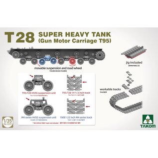 TAKOM T28 Super Heavy Tank (Gun Motor Carriage T95) - 1:35