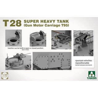 TAKOM T28 Super Heavy Tank (Gun Motor Carriage T95) - 1:35
