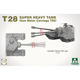 TAKOM T28 Super Heavy Tank (Gun Motor Carriage T95) - 1:35