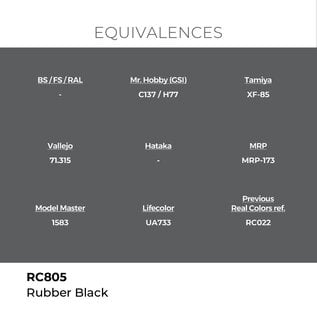 AK Interactive Real Colors - RC805 Rubber Black