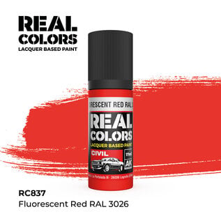 AK Interactive Real Colors - RC837 Fluorescent Red RAL 3026