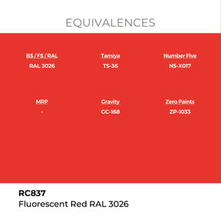 AK Interactive Real Colors - RC837 Fluorescent Red RAL 3026