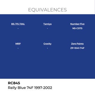 AK Interactive Real Colors - RC845 Rally Blue 74F 1997-2002