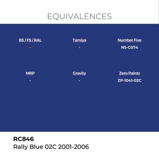 AK Interactive Real Colors - RC846 Rally Blue 02C 2001-2006