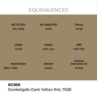 AK Interactive Real Colors - RC859 Dunkelgelb-Dark Yellow RAL 7028