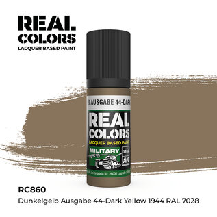 AK Interactive Real Colors - RC860 Dunkelgelb Ausgabe 44 Dark Yellow RAL 7028