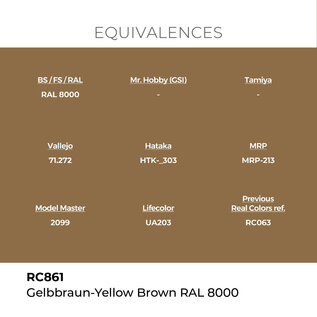 AK Interactive Real Colors - RC861 Gelbbraun - Yellow Brown RAL 8000