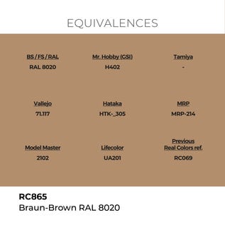 AK Interactive Real Colors - RC865 Braun - Brown RAL 8020
