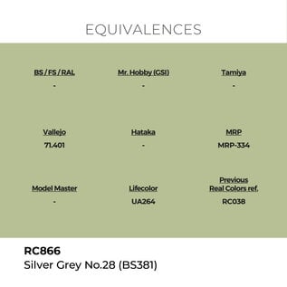 AK Interactive Real Colors - RC866 Silver Grey No.28 (BS381)