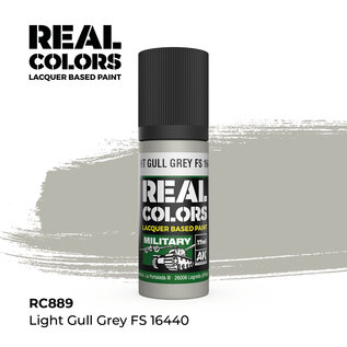 AK Interactive Real Colors Air - RC889 Light Gull Grey FS 16440