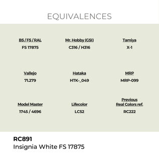 AK Interactive Real Colors Air - RC891 Insignia White FS 17875