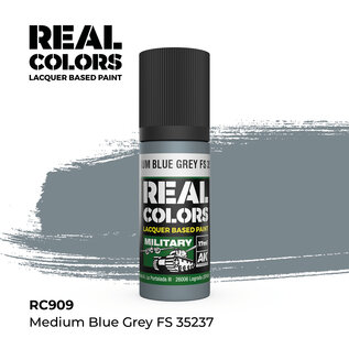AK Interactive Real Colors Air - RC909 Medium Grey FS 35237