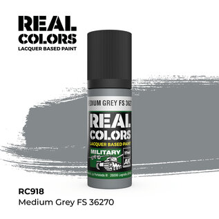 AK Interactive Real Colors Air - RC918 Medium Grey FS 36270
