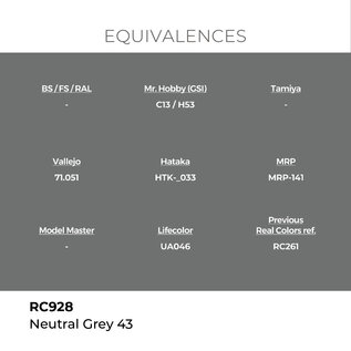 AK Interactive Real Colors Air - RC928 Neutral Grey 43