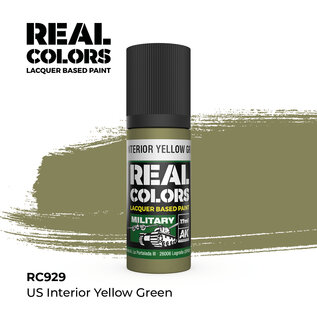 AK Interactive Real Colors Air - RC929 US Interior Yellow Green