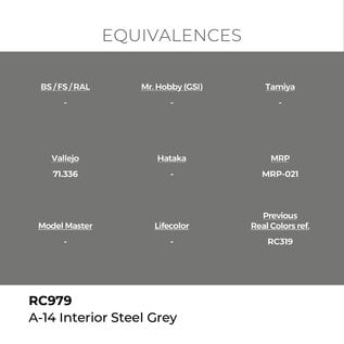 AK Interactive Real Colors Air - RC979 A-14 Interior Steel Grey