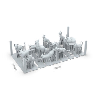 AK Interactive Basing Bits - Cats
