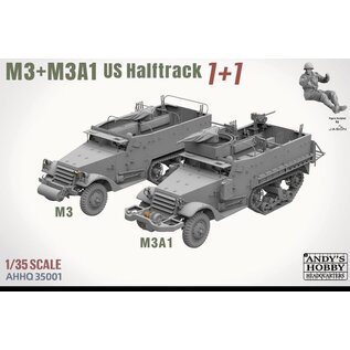 Andy's Hobby Headquarters M3/M3A1 US Halftrack - Double Combo - 1:35