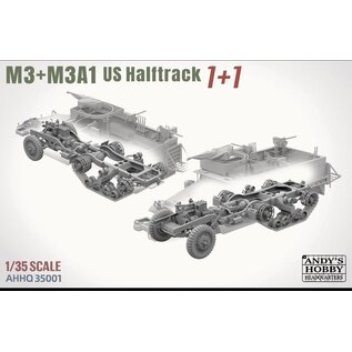 Andy's Hobby Headquarters M3/M3A1 US Halftrack - Double Combo - 1:35