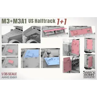 Andy's Hobby Headquarters M3/M3A1 US Halftrack - Double Combo - 1:35