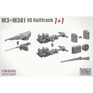 Andy's Hobby Headquarters M3/M3A1 US Halftrack - Double Combo - 1:35