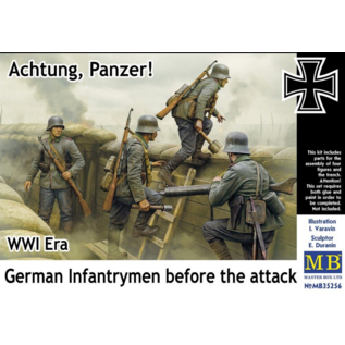 Master Box German Infantrymen before the attack. WWI Era. Achtung, Panzer! - 1:35